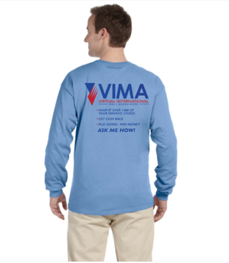 VIMA Long Sleeve 100% Cotton T-Shirt